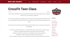 Desktop Screenshot of ironcorecrossfit.com