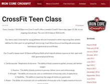 Tablet Screenshot of ironcorecrossfit.com
